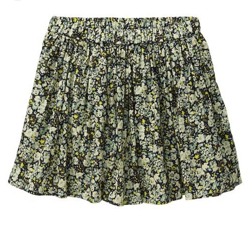 GAP Floral Mini Skirt - Black, White, Yellow